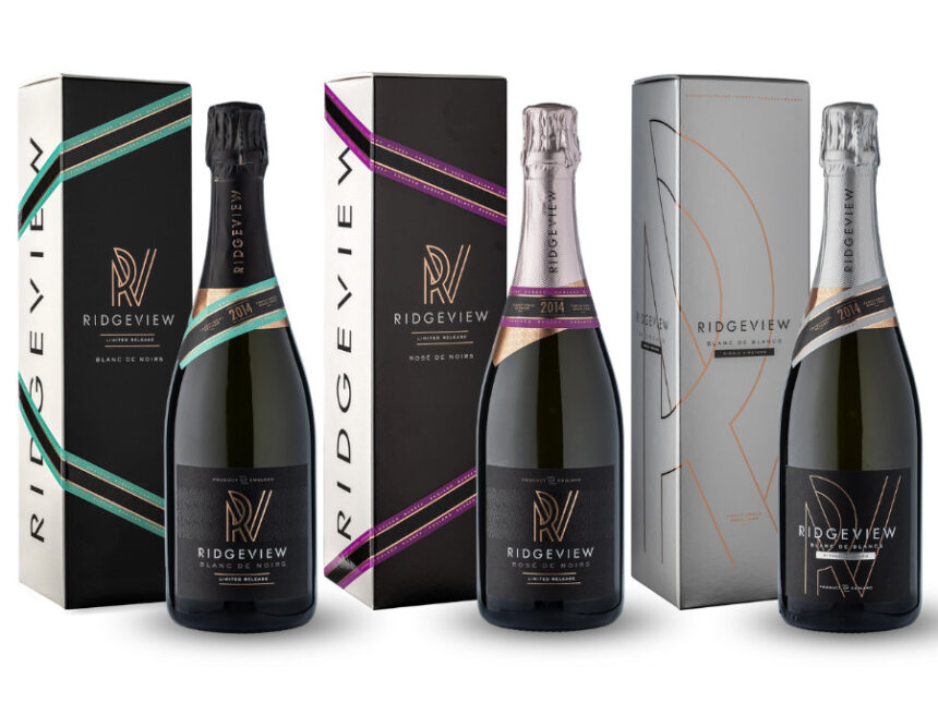 Ridgeview Wine Estate three sparkling wines