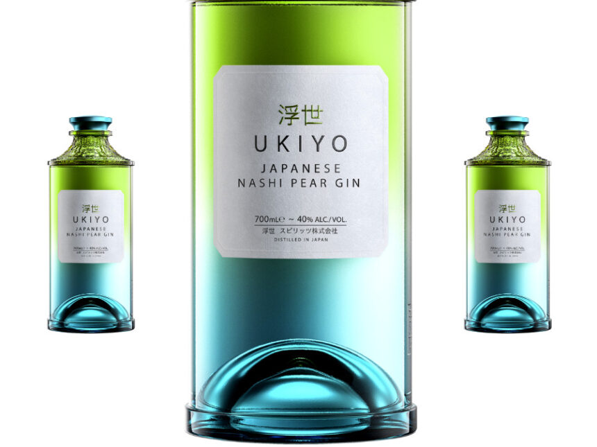 ​Ukiyo Japanese Nashi Pear Gin bottles