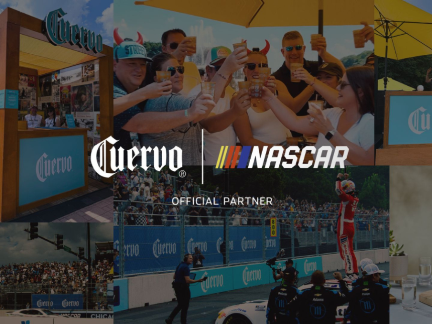 Cuervo and NASCAR logos with activation images