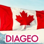 Canada flag with Diageo logo