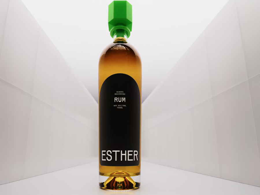 Esther rum bottle