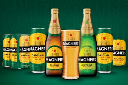 A line up of Magner's Ciders