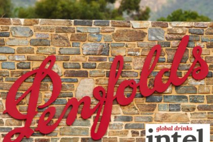Penfolds logo on a wall