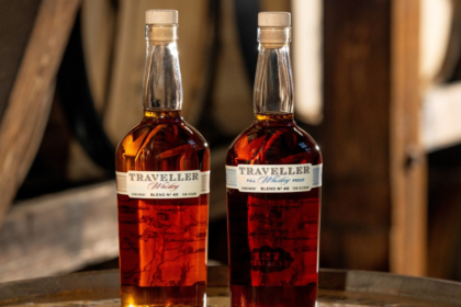 Traveller Whiskey Original and Full Proof bottles