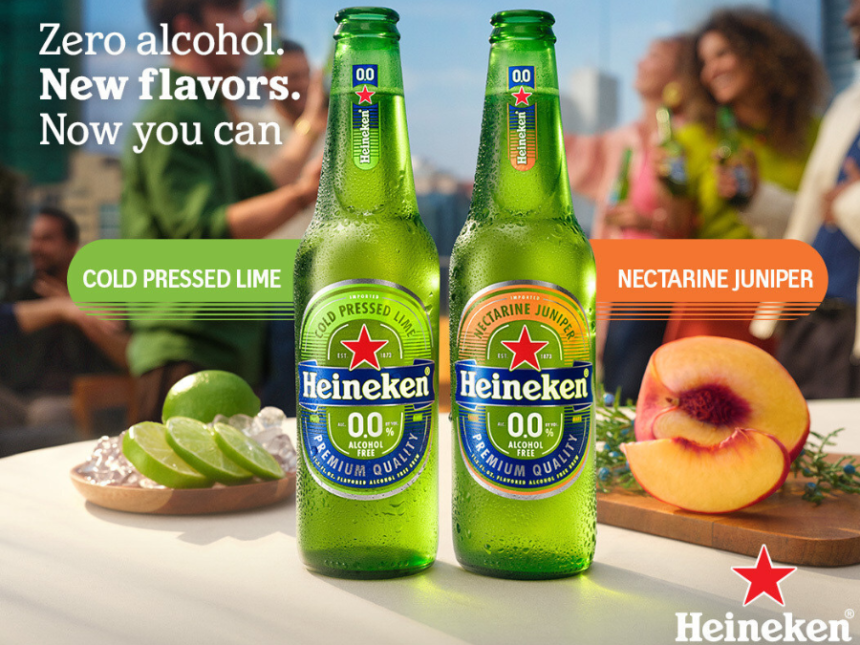 Heineken 0.0 Cold Pressed Lime and Nectarine Juniper
