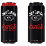 Two Jack Daniel’s Coca-Cola cans