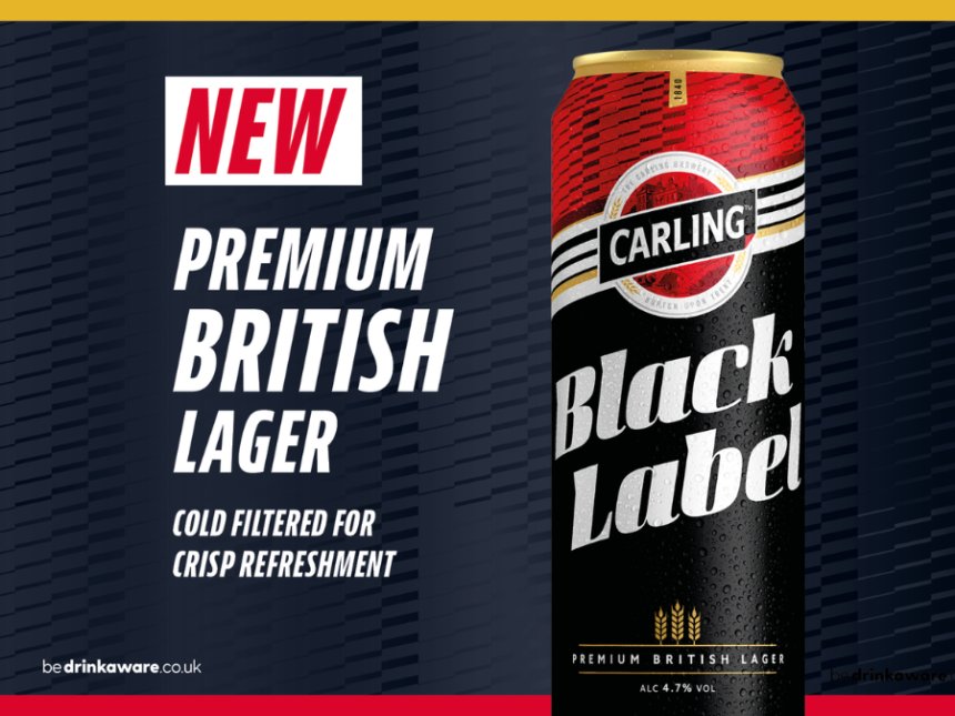 Carling Black Label launch poster