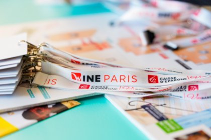 Wine Paris-branded lanyards