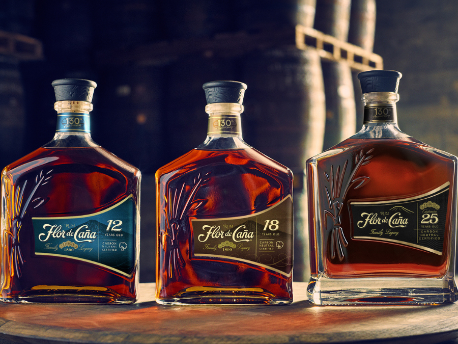 Flor de Caña Rum bottles