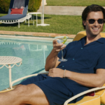 Patrick Schwarzenegger with bottle of Ketel One