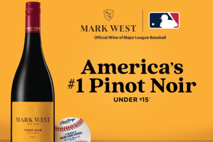 Mark West advert as the Official Wine of Major League Baseball