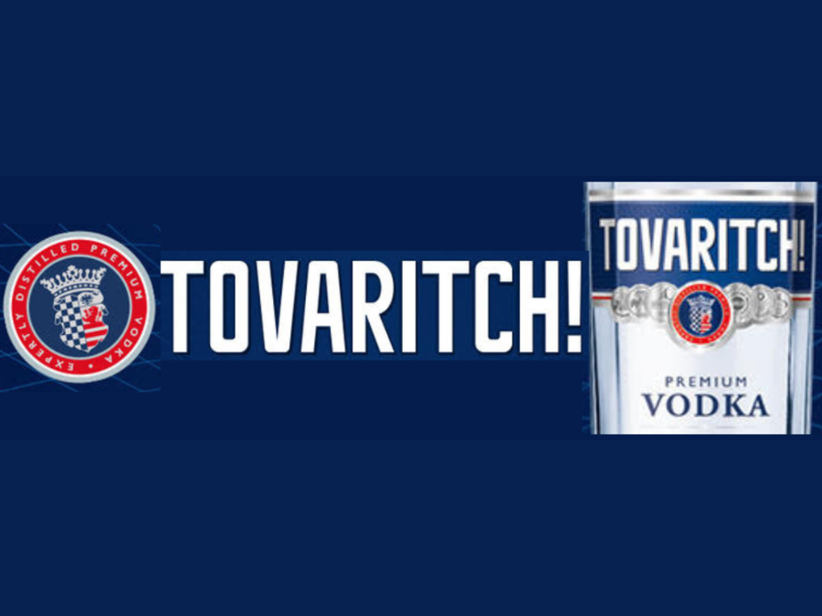 Tovaritch logo plus bottle