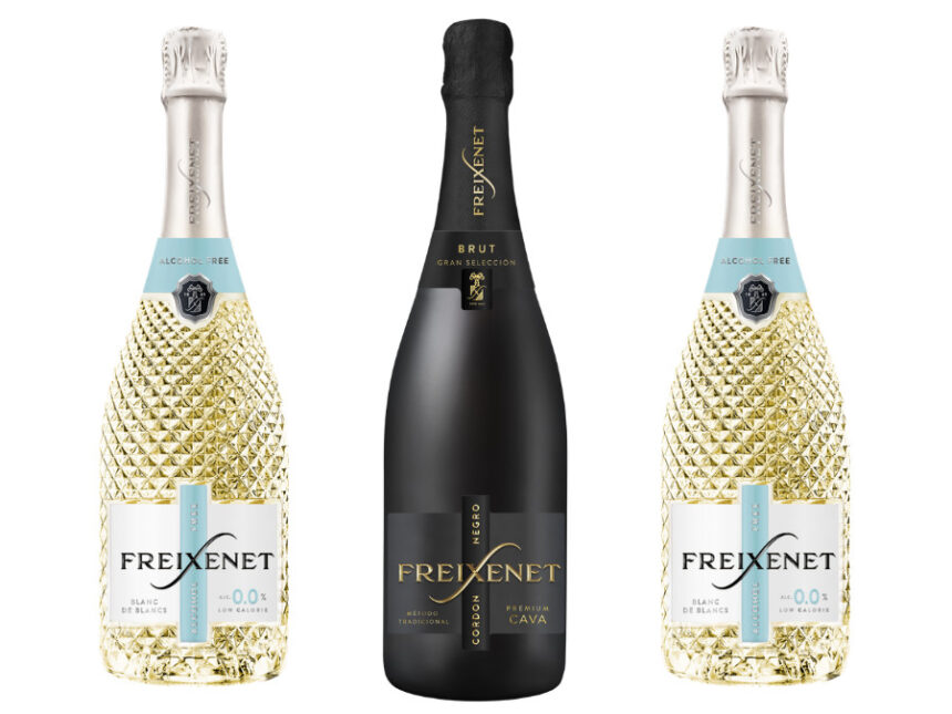 Henkell Freixenet Cava bottles