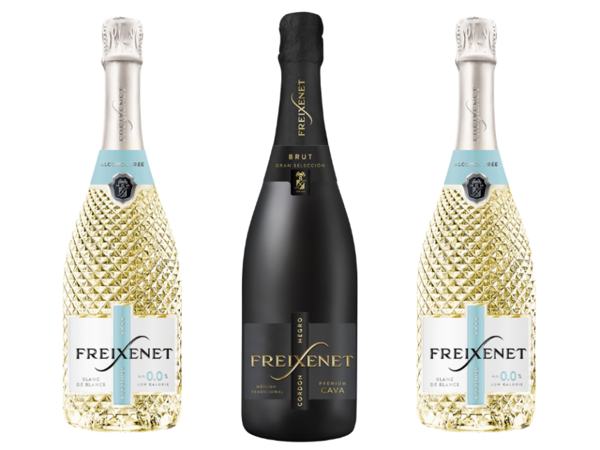Henkell Freixenet Cava bottles