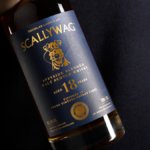 Close up bottle shot of Scallywag scotch