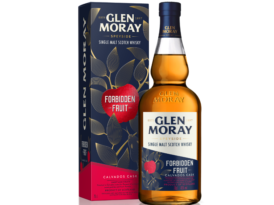 Glen Moray Forbidden Fruit bottle and box