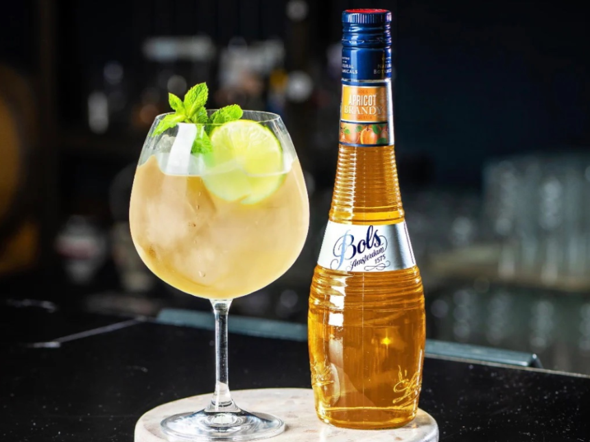 Lucas Bols Apricot Brandy Spritz