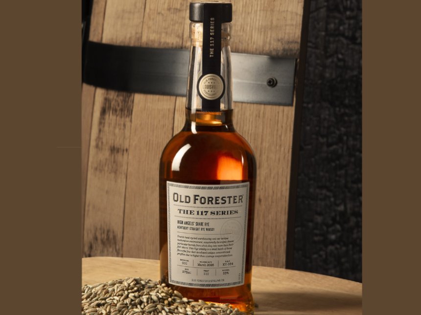 Old Forester The 117 Series High Angels' Share Rye bottle