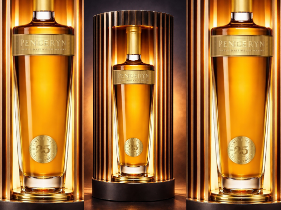 Bottle shot of Penderyn Distillery 25 years old