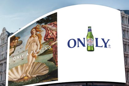 Out-of-home ad for Peroni Nastro Azzuro