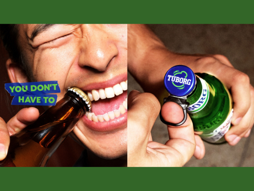Still image from Tuborg marketing campaign