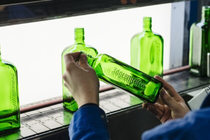 jaegermeister bottles at the Ardagh Glass Packaging facility in Obernkirchen