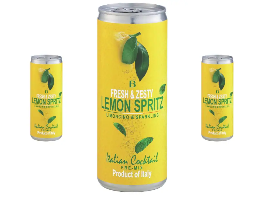 Bottega Lemon Spritz cans