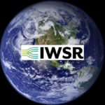 Earth from space with IWSR logo