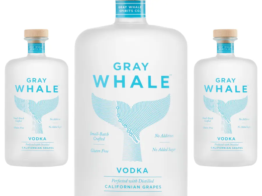 Gray Whale Vodka bottle