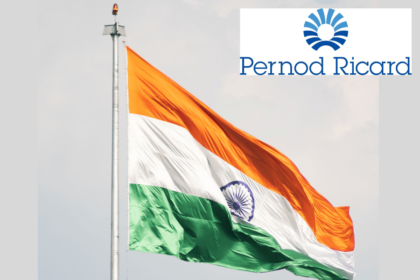India flag with Pernod Ricard logo