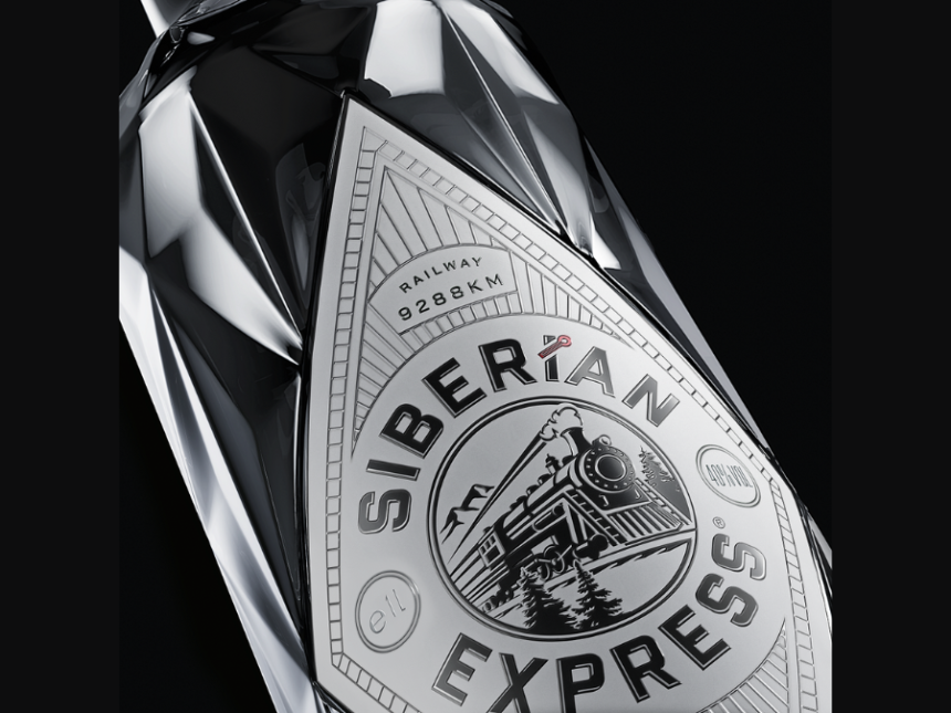 Siberian Express bottle close-up