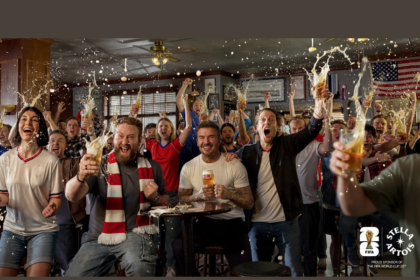 Still image from Stella Artois FIFA World Cup ad, featuring David Beckham