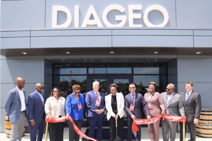 Diageo has opened a US$415m manufacturing and warehousing facility in the US State of Alabama.