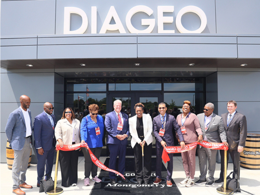 Diageo has opened a US$415m manufacturing and warehousing facility in the US State of Alabama.