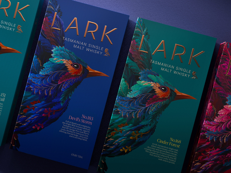 Lark Distilling new branding