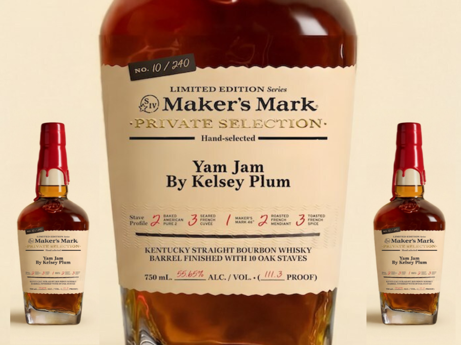 Maker's Mark Yam Jam by Kelsey Plum bottle