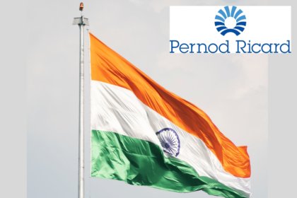 India flag with Pernod Ricard logo
