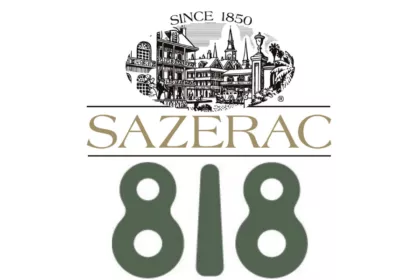 Sazerac Co and 818 Tequila logos