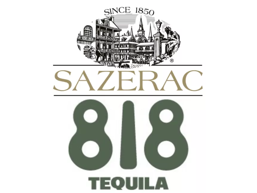 Sazerac Co and 818 Tequila logos