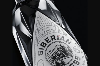 Siberian Express bottle close-up