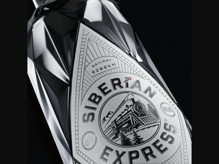 Siberian Express bottle close-up
