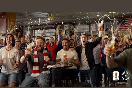 Still image from Stella Artois FIFA World Cup ad, featuring David Beckham