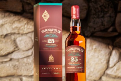 Tamnavulin 25 Year Old Moscatel Cask bottle and box