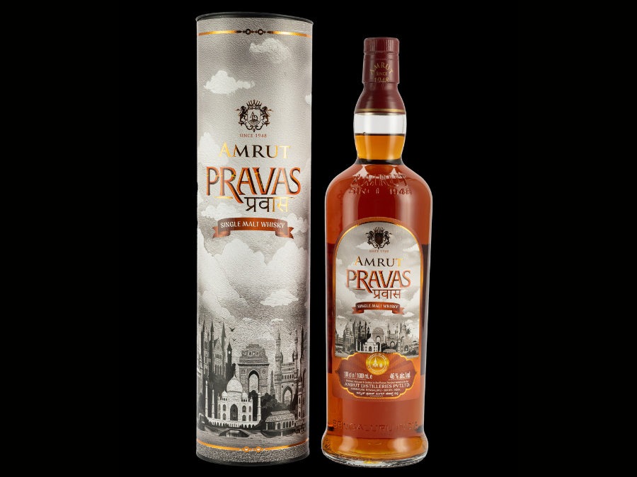 Amrut Pravas bottle and box