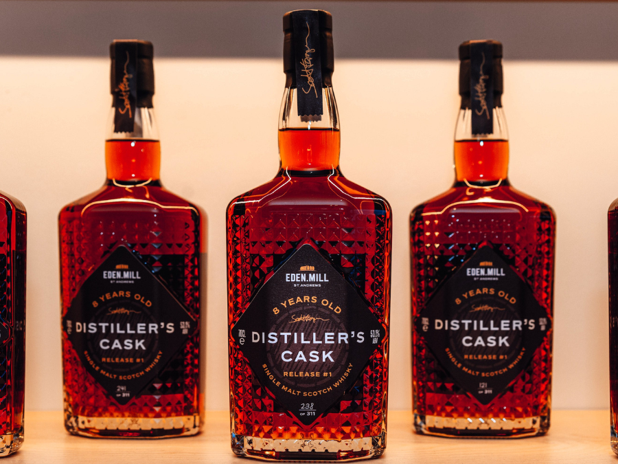 Eden Mill Distiller’s Cask Release #1 bottles
