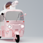 I Heart's branded tuk-tuk