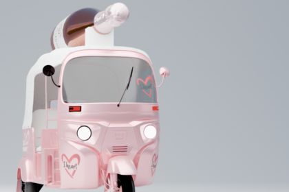 I Heart's branded tuk-tuk