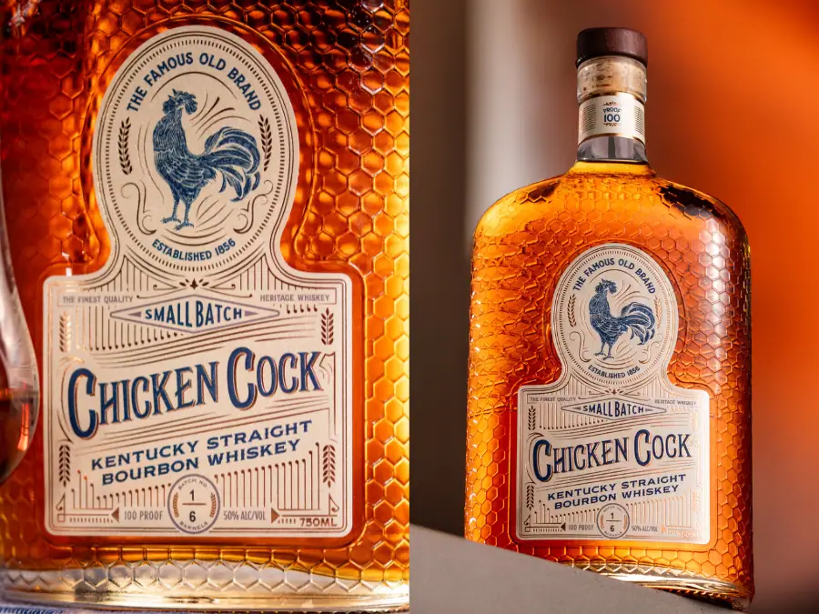 Chicken Cock's old labels
