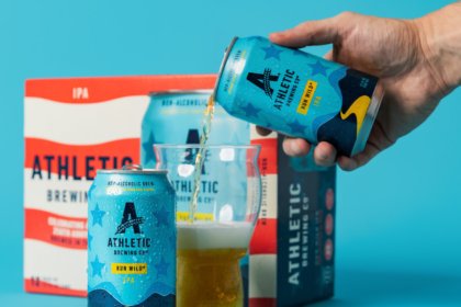 Athletic Brewing Co limited-edition US flag packaging