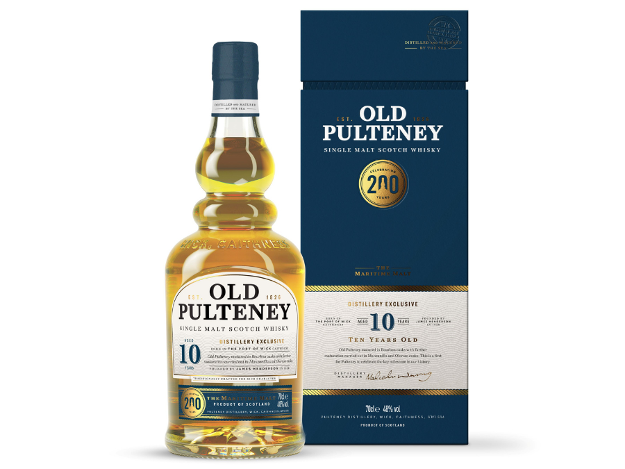 Old Pulteney 200th Anniversary Distillery Exclusive bottle and box